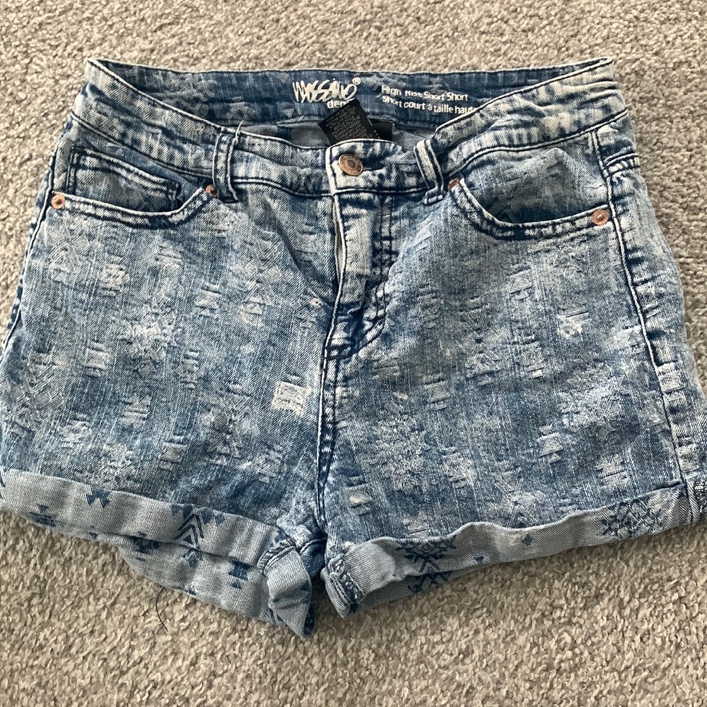 High rise short short jeans shorts juniors size 10/30 - Mossimo from Target